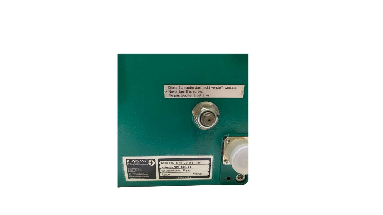 HEINZMANN Actuator StG 180-01 for basic SystemE 180 tested new - Image 6